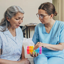 Weekly 7 Day Rainbow Color Pill Organizer Box